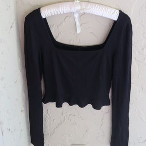 Long Sleeve Crop Top from FOREVER 21